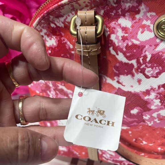 Coach Peyton Floral Cora Domed Shoulder Bag Satchel - Picture 8 of 10